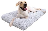 Washable Dog Bed, 35" x 23", Gray - UNUSED