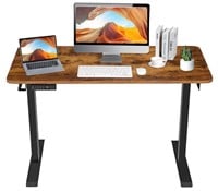 ELEFU Electric Standing Desk, 48 x 24 Inches, Rust