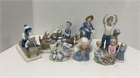 Corresponding figurine lot- some are marked Paul