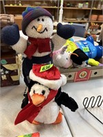 Snowman and Peguin Plush