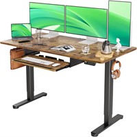 Standing Desk 55x24 Inch  Rustic Brown