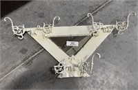 Antique Triangle with Scallop Edge Coat Rack