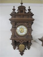 GERMAN VIENNA REGULATOR CLOCK VERY ORNATE WALL