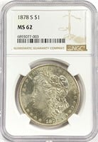 1878-S Morgan Silver Dollar MS-62