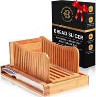 Bread Serving Basket w Bread Slicer + Knife $40
