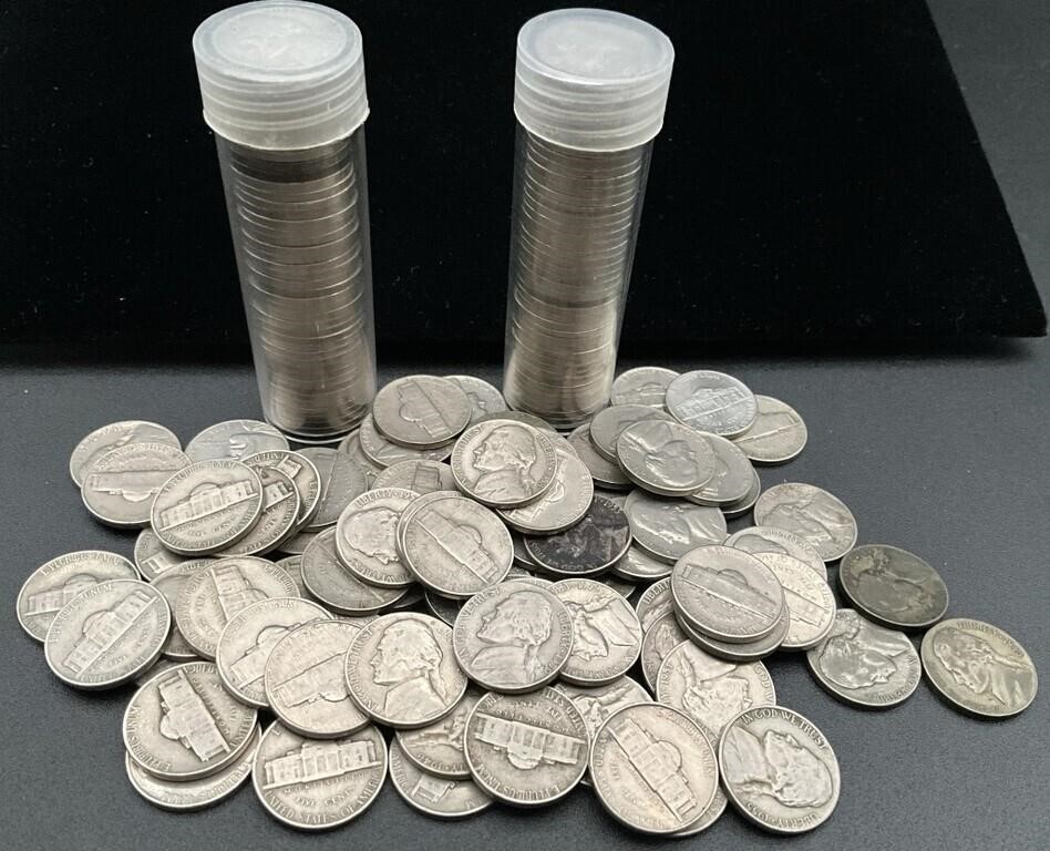 Lot of nickels, at least 6 silver clads