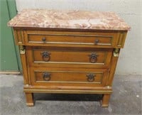 Marble Top 3 Drawer Chest