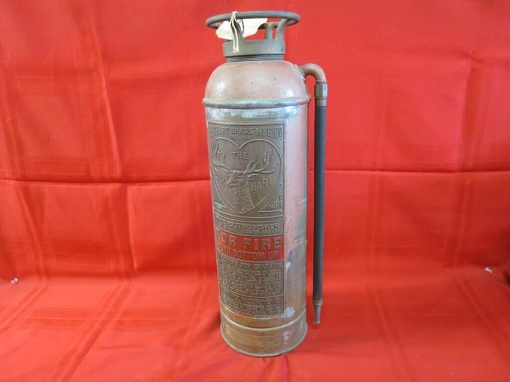 The ELK HART brass copper Fire extinguisher.