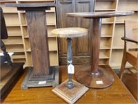 2 Plant Stands + End Table