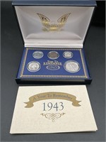 1943 coin set - please see photos