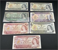 Lot of Canadian paper currency