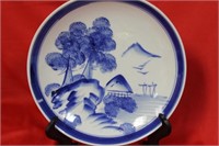 A Vintage Chinese Blue and White Plate