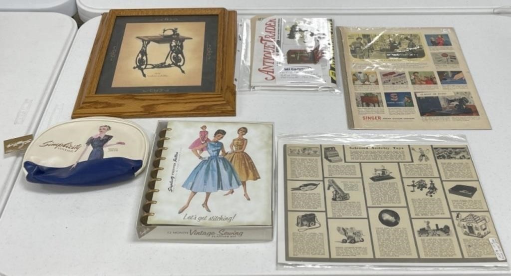 Mon. May 20th 200 Lot Art & Sewing Online Estate Auction