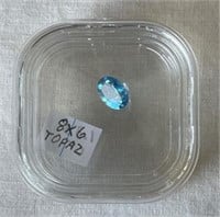 1.35 ct Blue Topaz Collectible Gemstone