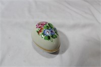 A Herend Ceramic Egg Form Trinket Box