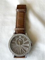 Ice Star Watch With Leather Band