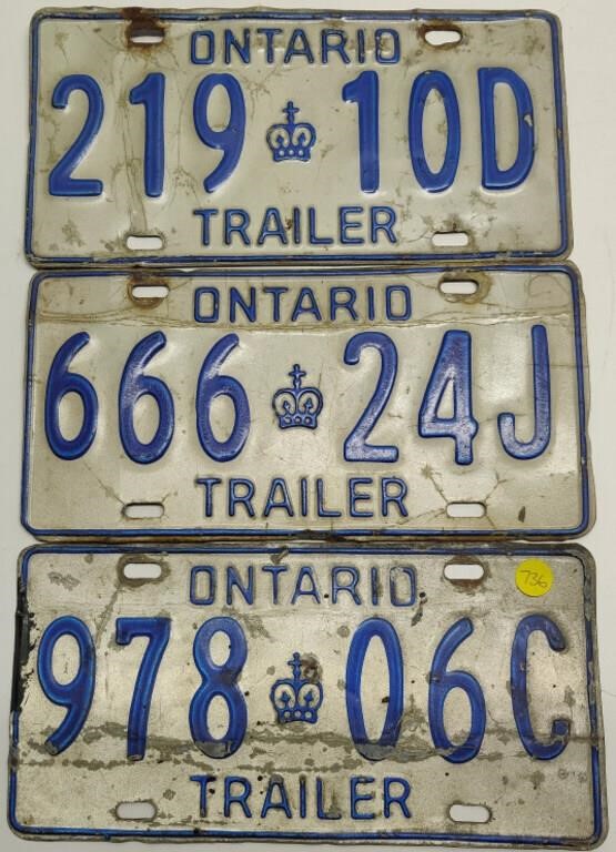 Ontario License Plates