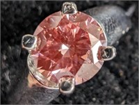 $5880 14K  3.25G, Fancy Pink Lab Diamond 1.03Ct Ri
