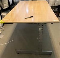 Metal & Maple Top Desk/ Table