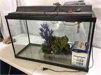 Tank/Aquarium W/Accessories, 19”T x  30”W x 12”D