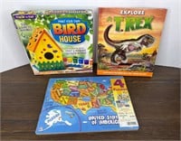 New Kids Toys- Birdhouse Kit, Dinosaur Book & More