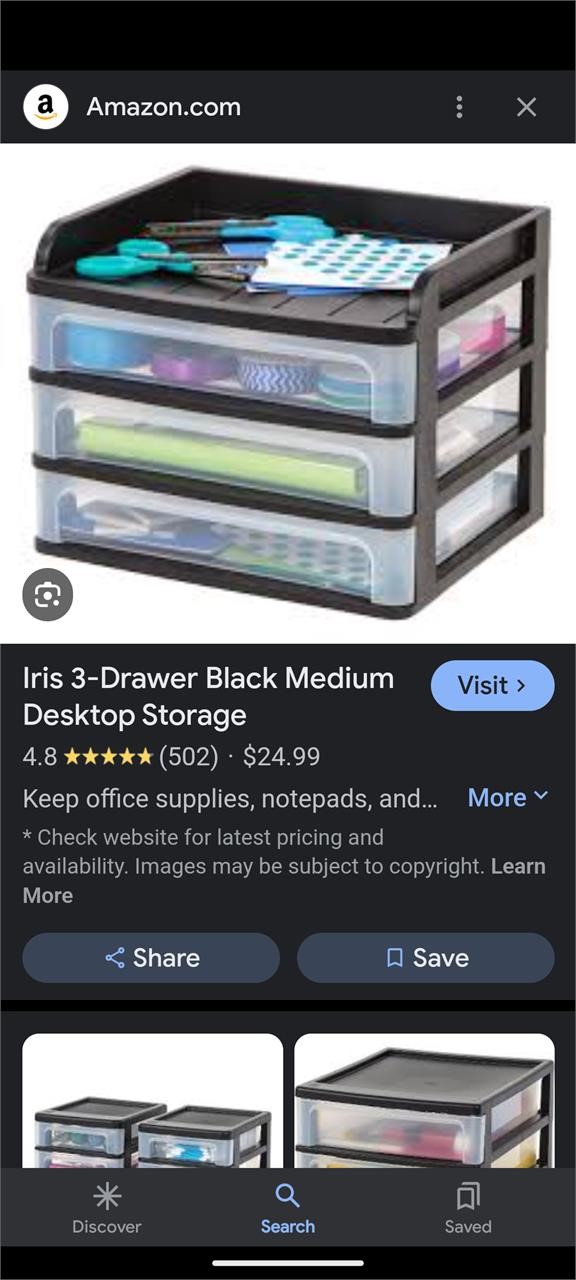 3-Drawer Desktop Organizer