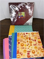 2 New 12x12 Scrapbook Albums and Extra Paper