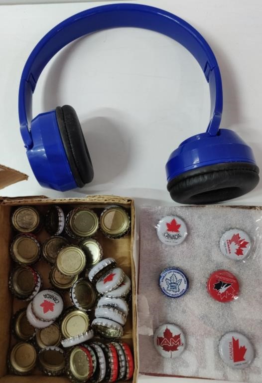 Molson Beer Caps & Bud Light Headphones