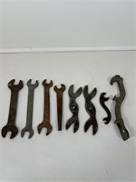Old Assorted wrenches & Tools