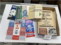 Paper lot - political - Wallace Humphrey Nixon