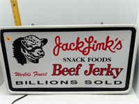 JACK LINKS BEEF JERKY LIGHTED SIGN-WORKING-