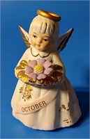 Vintage Lefton October Angel Figurine in Box