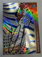 Jazz Donovan Mitchell Signed Card with COA