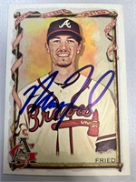 Braves Max Fried Signed Card with COA