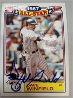 Dave Winfield Signed Card with COA