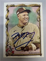 Padres Manny Machado Signed Card with COA