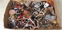 Box lot of Fashion jewelry, as is