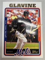 Mets Tom Glavine Signed Card with COA