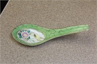 Vintage Chinese Ceramic Table Spoon