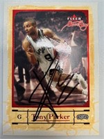 Spurs Tony Parker Signed Card with COA