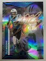 Panthers DJ Moore Signed Card with COA