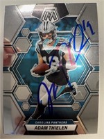 Panthers Adam Thielen Signed Card with COA