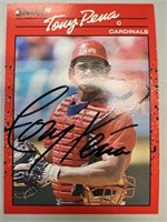 Cardinals Tony Pena Signed Card with COA