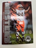 Browns Nick Chubb Signed Card with COA