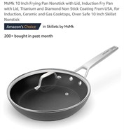 MsMk 10 Inch Frying Pan Nonstick with Lid