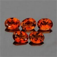 Natural Champagne Imperial Topaz 5 Pcs  {Flawless-