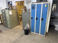 Lockers, 3 Filing Cabinets