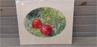 Red Bouys by Therese D'Amour (watercolor, matted)