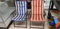 Two Folding Lawn Chairs
