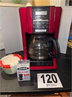 Red & Black Mr. Coffee Maker, Pack of Filters &